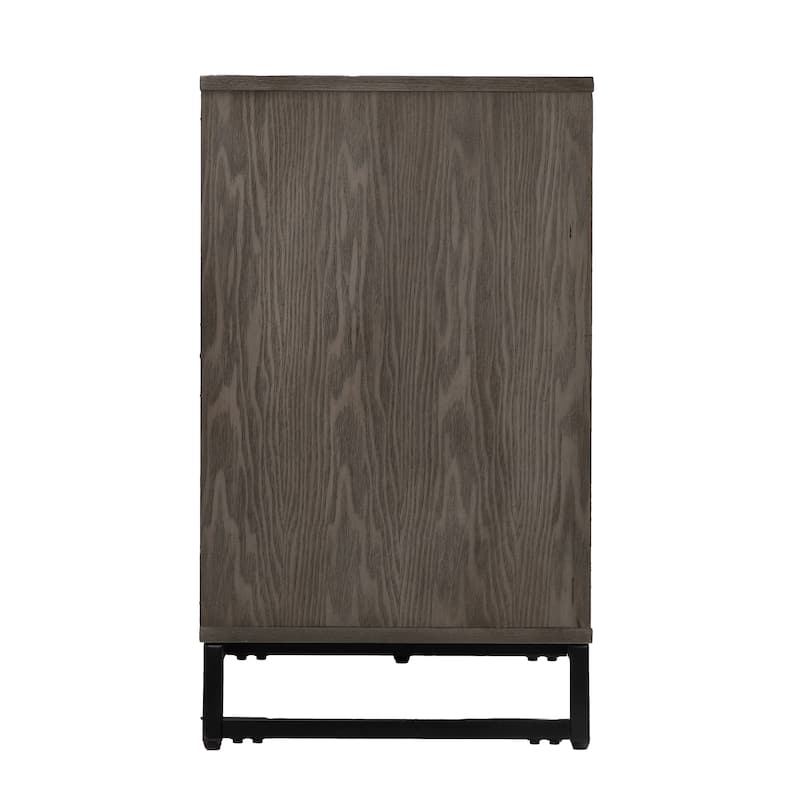 SEI Furniture Akehurst Electric Fireplace TV Stand with Storage