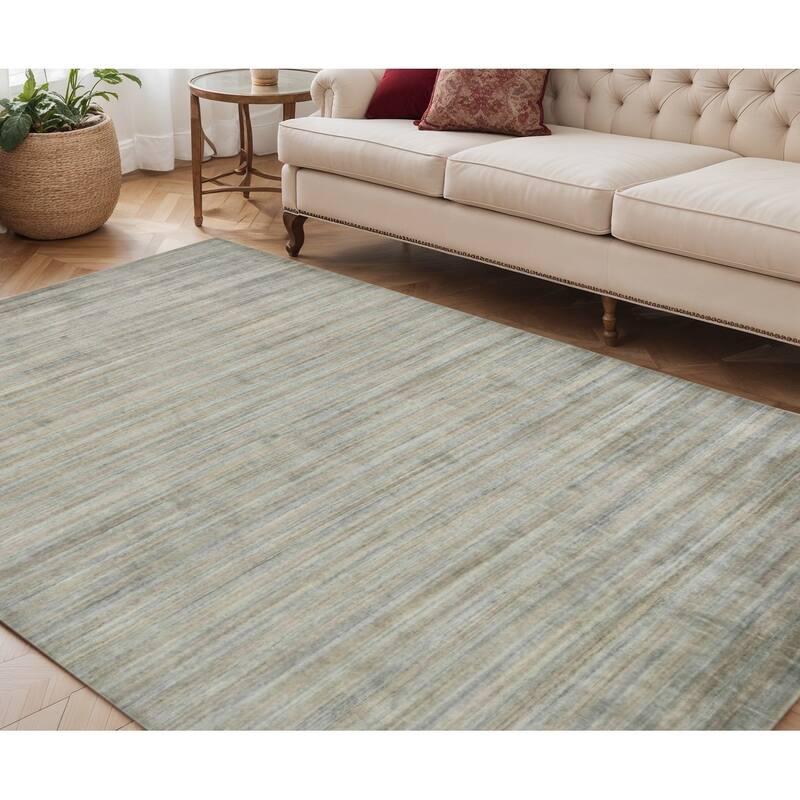 HomeRoots Striped Transitional Rectangle Area Rug - 96.00 in. x 60.00 in.  x 0.35 in.