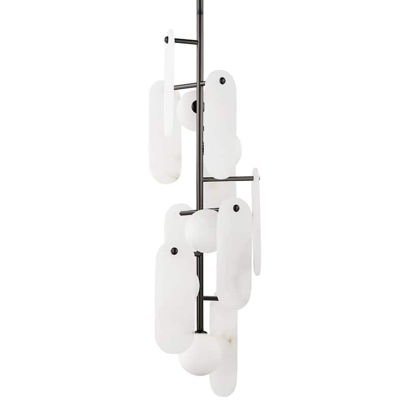 Studio M SM24827WA Megalith 5 Light 13" Wide LED Abstract Pendant - Gunmetal