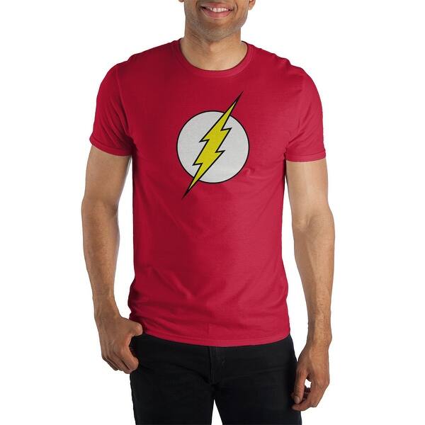 Shop Dc Comics The Flash Minature Flash Logo T Shirt Overstock 22048047