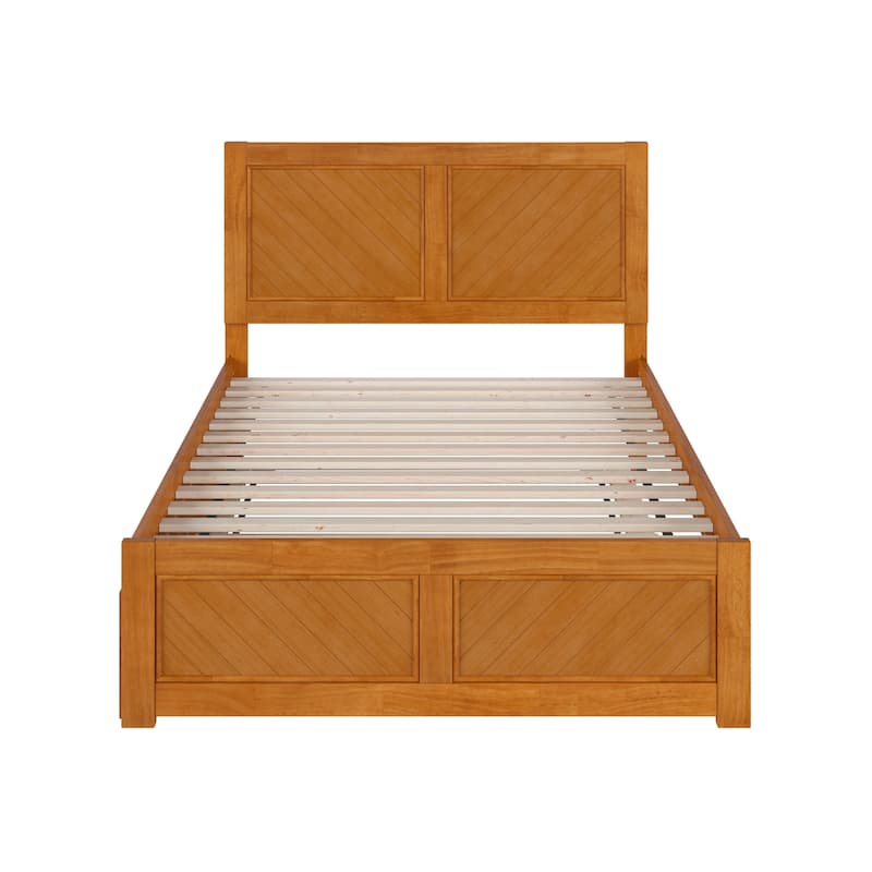 Canyon Full Platform Bed with Matching Footboard & Full Trundle