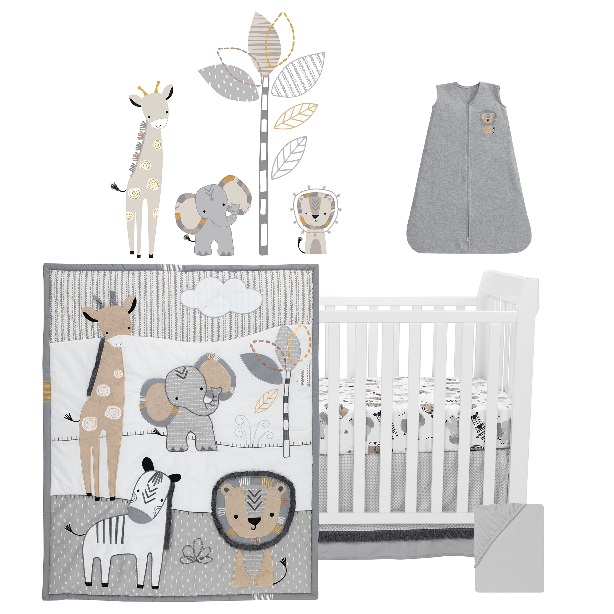 Safari baby best sale bedding set