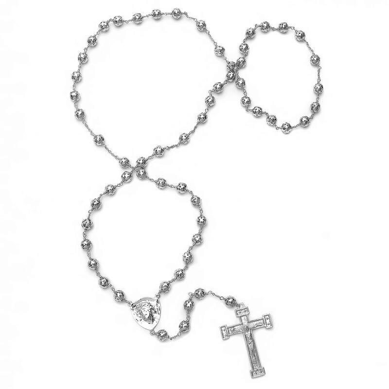 Roberto Martinez Gold or Platinum Plated Nazareth Rosary Necklace
