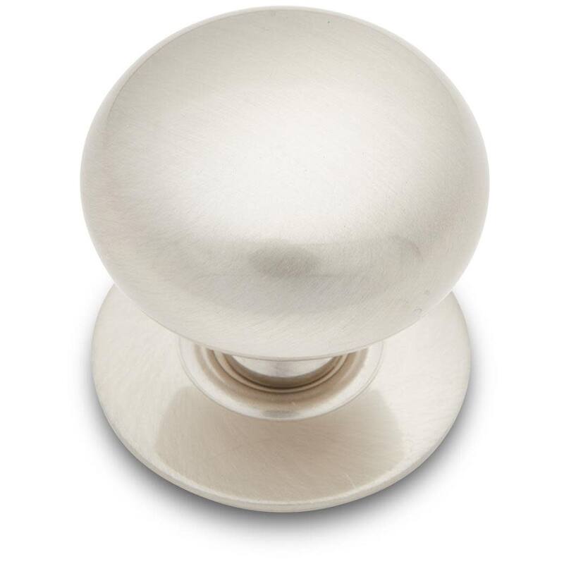RK International CK 3216 Large Plain 1-1/2" Round Classic Solid Metal - Satin Nickel