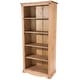 preview thumbnail 14 of 22, Wood Bookcase 5 Shelf Corona Collection | Furniture Dash Antique brown