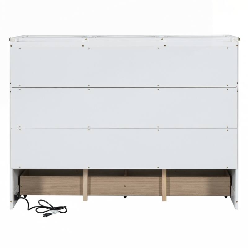 Murphy Bed with USB Port and a Large Drawer