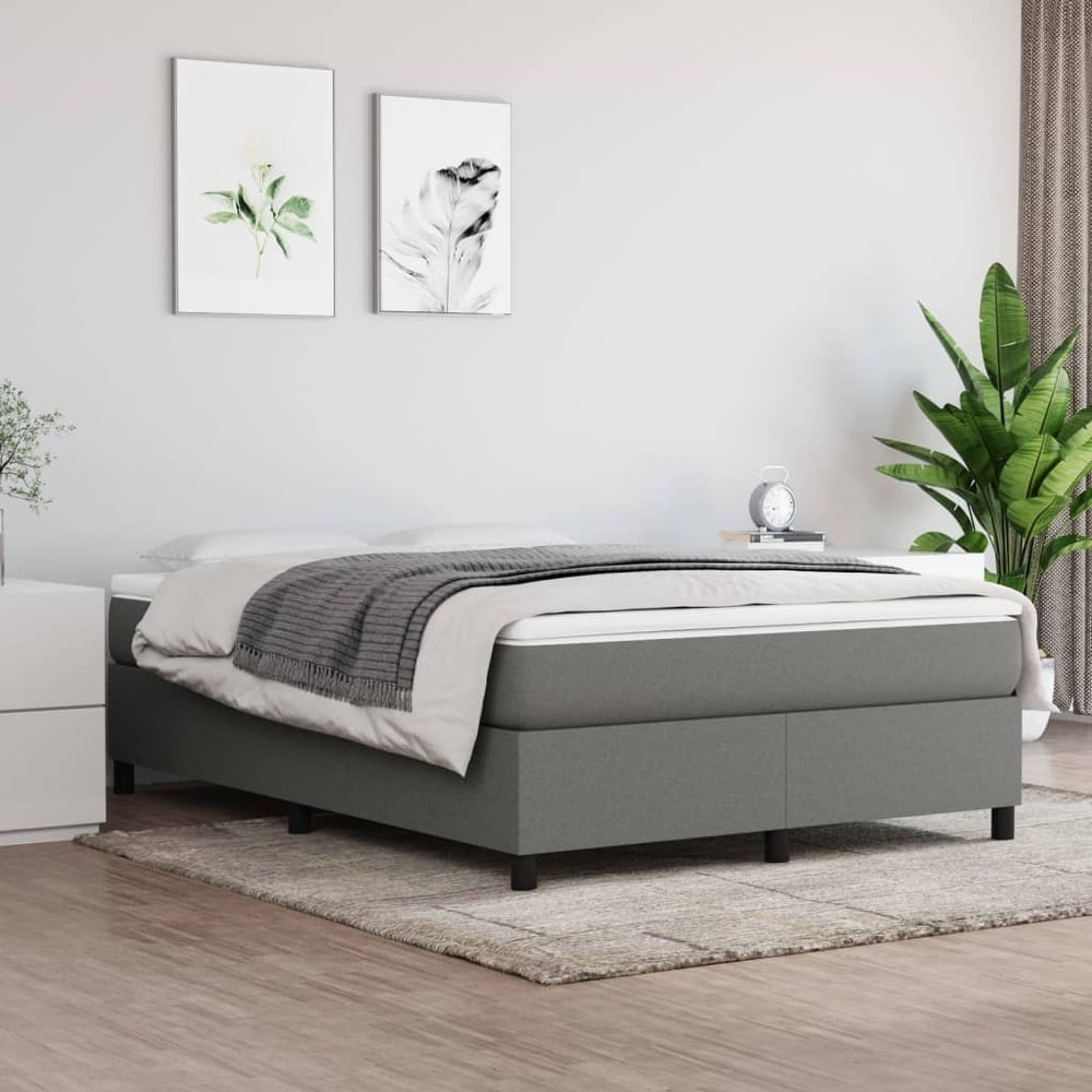 Queen bed frame for box spring shop and mattress
