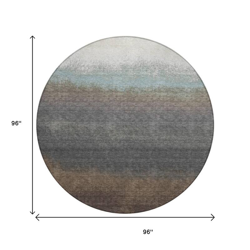 HomeRoots Ombre Transitional Rectangle Outdoor Rug