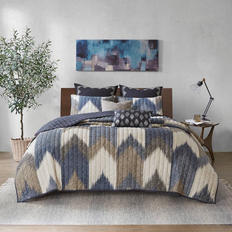 GDF Studio - Printed Cotton Quilt Comforter Set