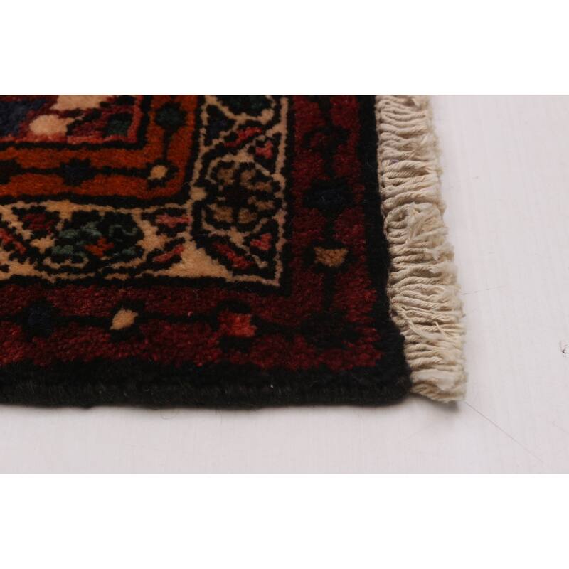 ECARPETGALLERY Hand-knotted Anatolian Vintage Navy Wool Rug - 3'7 x 10'5