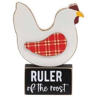 Ruler of the Roost Chicken on Base - Height - 5.25 x Width - 1.00 x ...