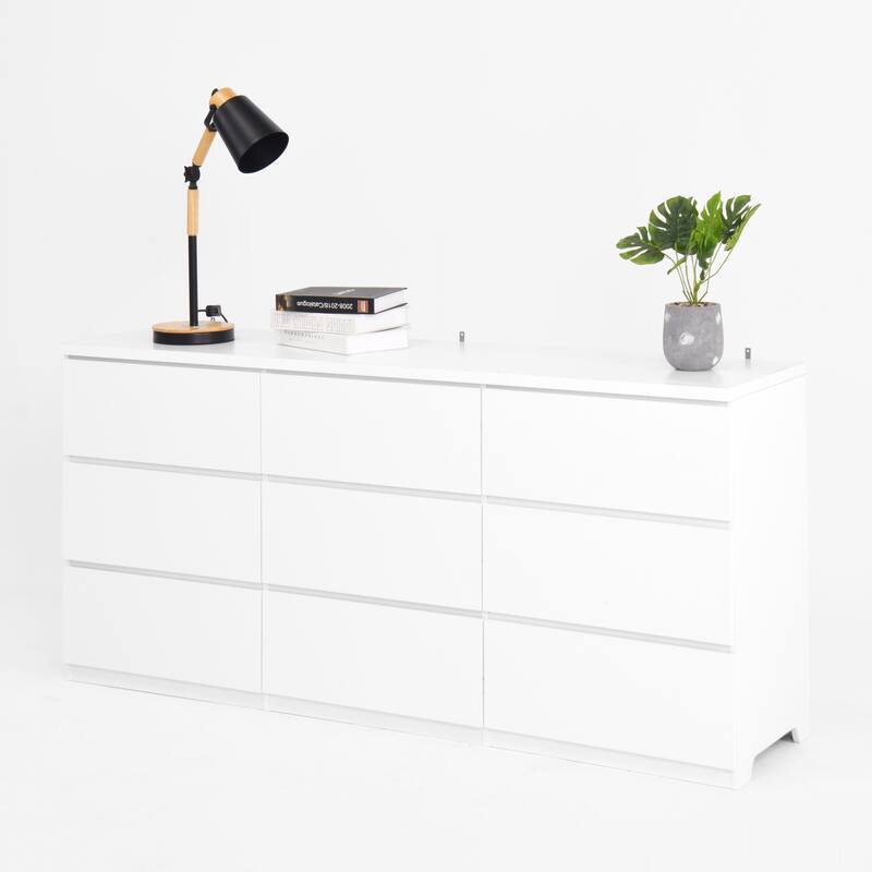 6 Drawers/9 Drawers Dresser for Bedroom, Chest Of Drawers Cabinet