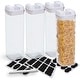 preview thumbnail 2 of 6, Cheer Collection Set of 4 Uniform Size Airtight Food Storage Containers