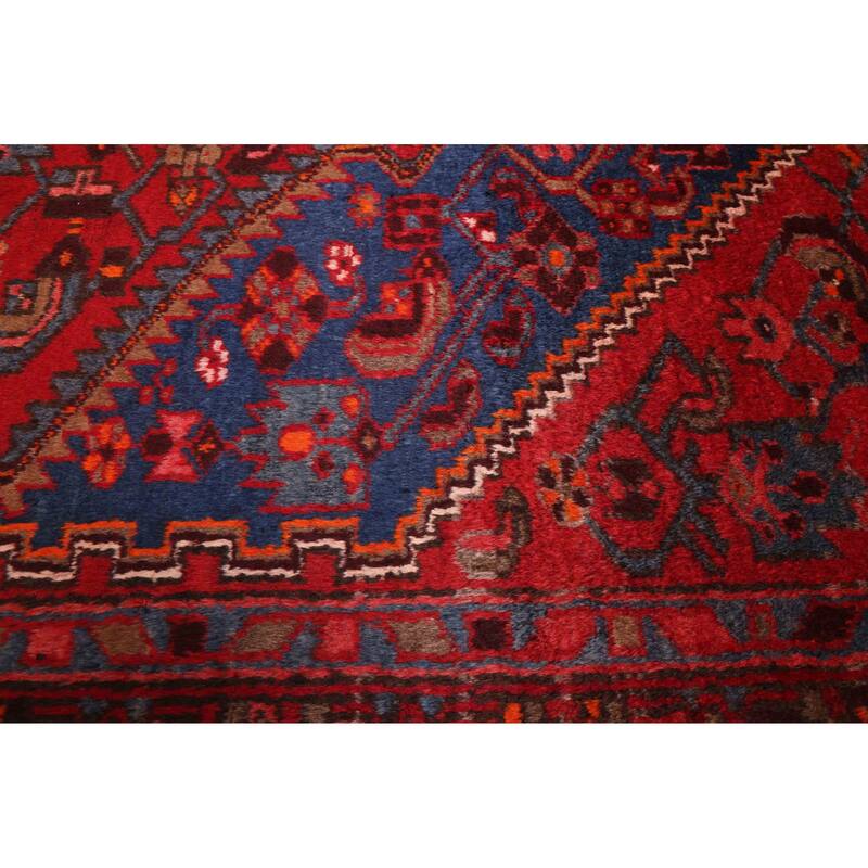 ECARPETGALLERY Hand-knotted Andelz Red Wool Rug - 4'3 x 6'8