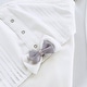 preview thumbnail 9 of 8, White Newborn Homecoming Set with Black, Blue, Gray, or White Ties