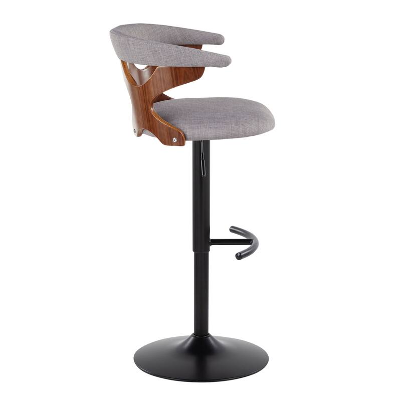 Carson Carrington Viby Adjustable Bar Stool with Rounded T Footrest (Set of 2)