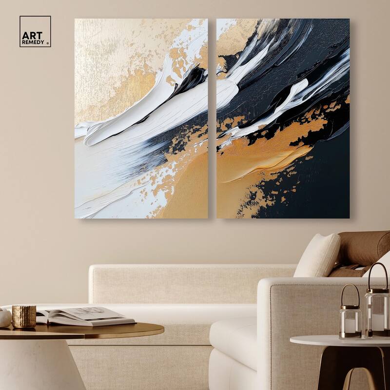 Forces III Canvas Set of 2 by Art Remedy, Gallery Wrapped