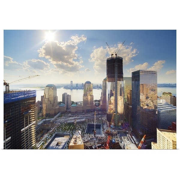 "World Trade Center and New York Skyline" Poster Print