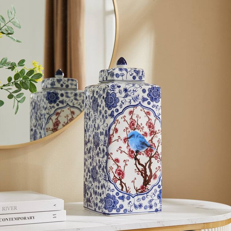 Acroma Handmade Modern Ceramic China Planter - 6.69*6.69*15.94