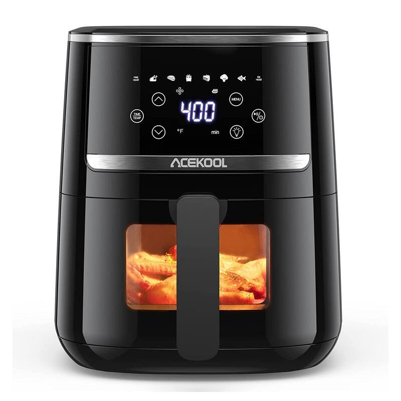 5 Quart Smart Air Fryer, 8 Preset with Visible Window