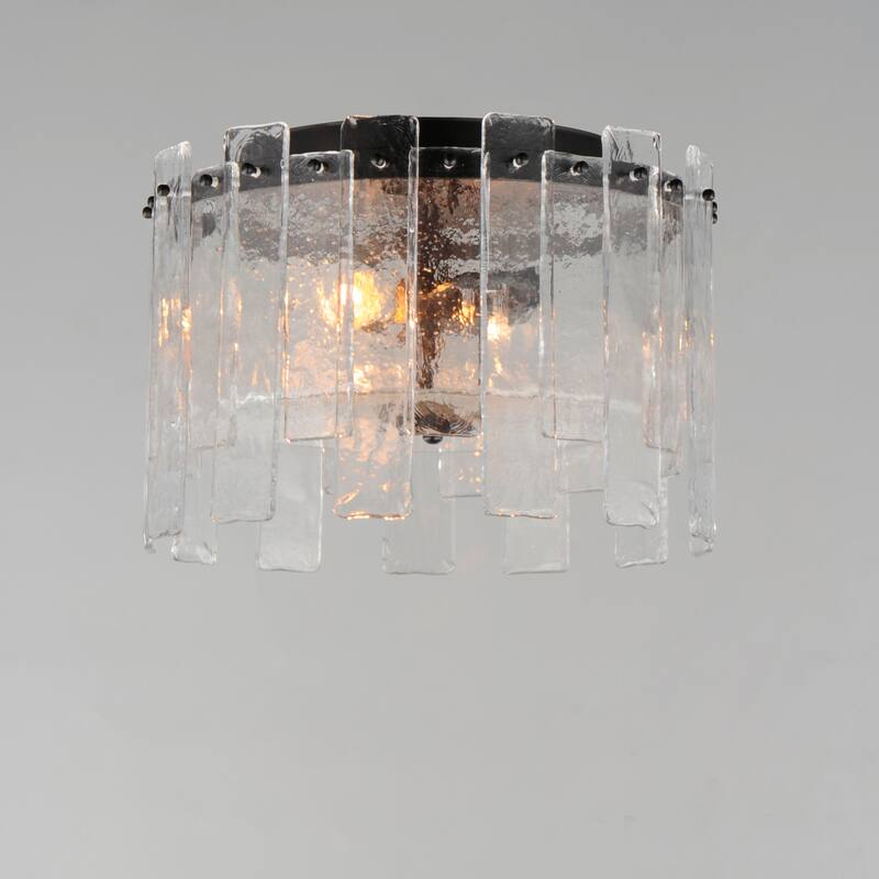 Maxim 21832 Warren 2 Light 15" Wide Flush Mount Drum Ceiling Fixture