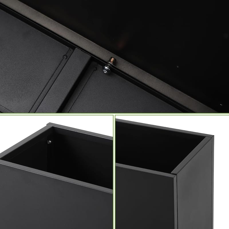 47x18x72inch Raised Garden Bed with Trellis with Drainage and Climbing Support