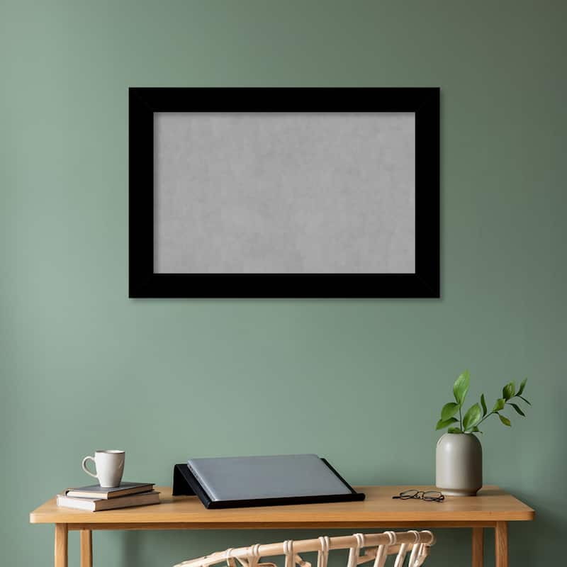 Amanti Art Basic Black Framed Magnetic Board