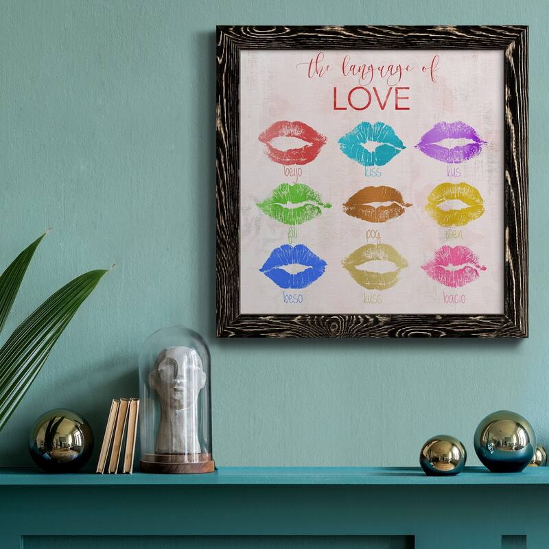 Rainbow Kiss-Premium Framed Canvas - Ready to Hang