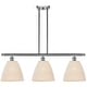 preview thumbnail 8 of 19, Innovations Lighting Endless Possibilities Ballston - Bristol Natural - 3 Light 36" Stem Hung Island Light Brushed Satin Nickel