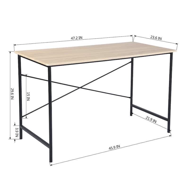 Homylin Simple Wooden Top Writing Computer Student Desk