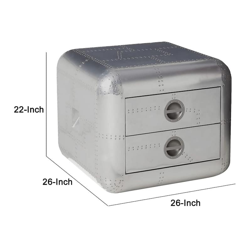 Brancaster End Table, Aluminum