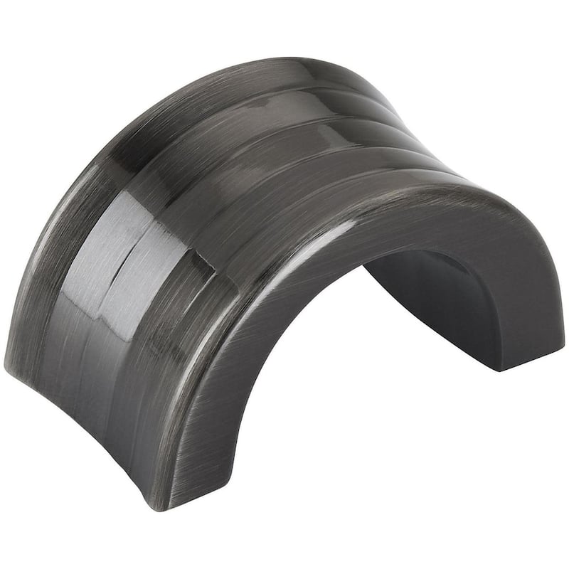 Amerock Concentric 1-1/4 Inch Center to Center Finger Cabinet Pull - Gunmetal