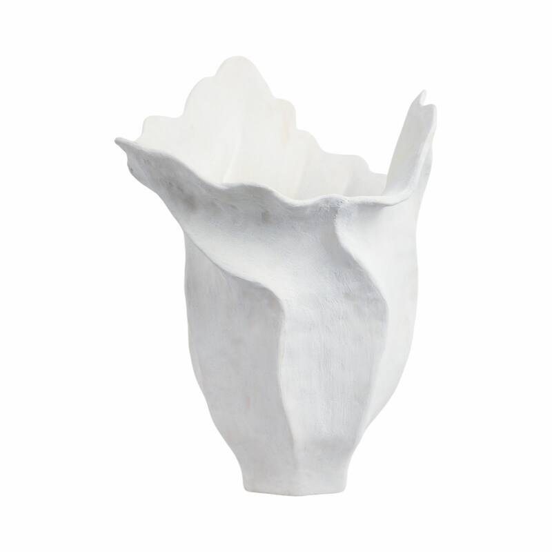 Stoneware Porcelain Vase Abstract Organic Design Sculptural Accent