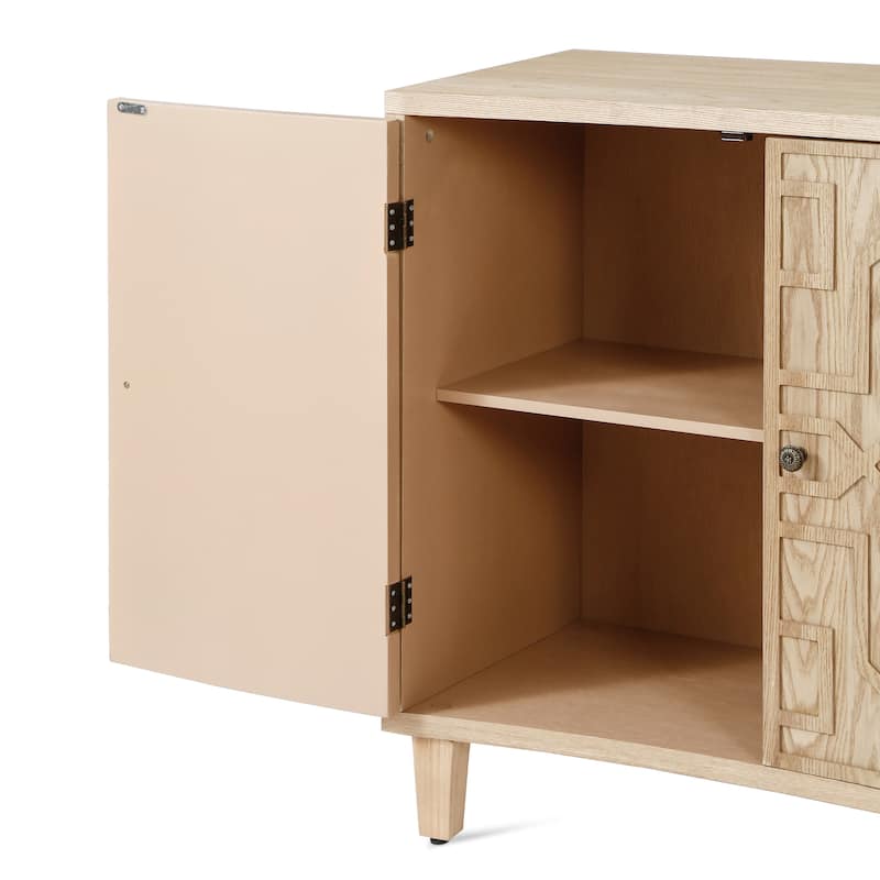 Christopher Knight Home - Rowan 2-Door Storage Accent Cabinet with Adjustable Shelves