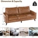 preview thumbnail 7 of 42, AECOJOY 79" Faux Leather Couch for Living Room, Loveseat Small Sofa, Indoor Modern Sofa for Apartment Office