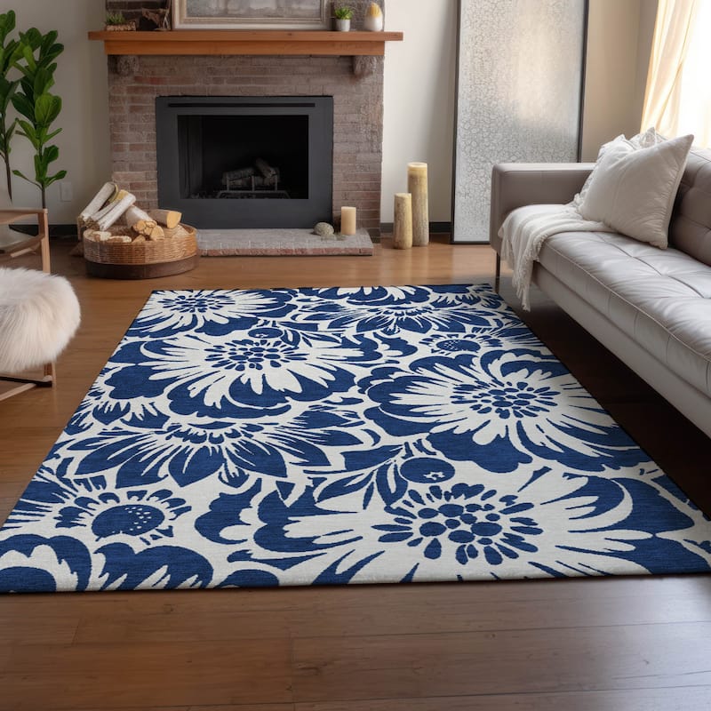 Premium Washable Super Soft Modern Floral Mayfield Rug