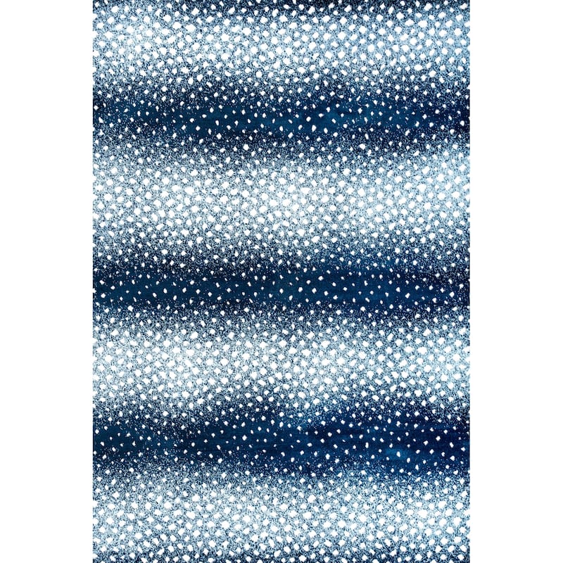 JONATHAN Y Goa Modern Animal Area Rug - 4 X 6 - Navy/Cream