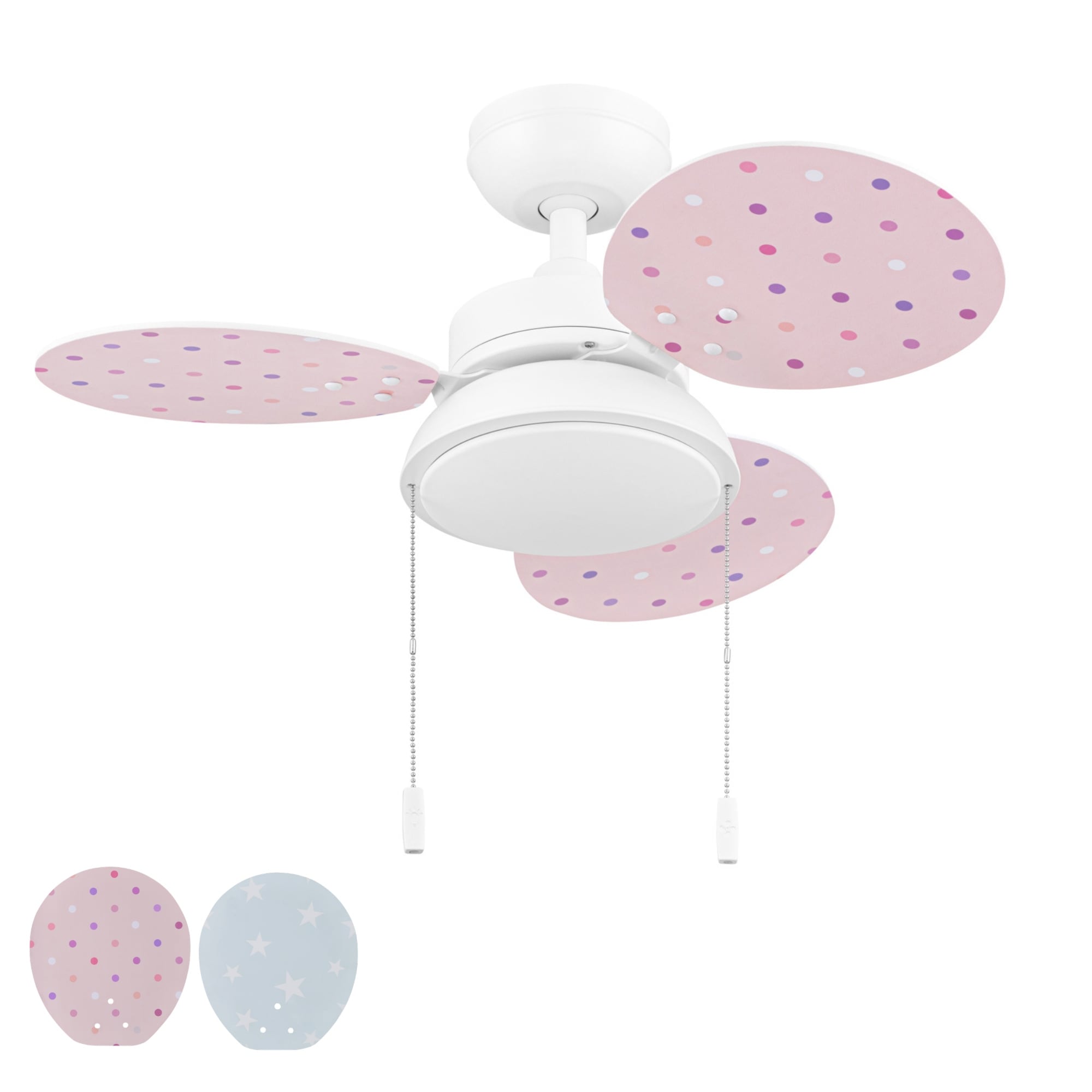 Prominence Home Willa 30-Inch White Indoor Ceiling Fan with LED Light - 30 Inches