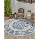 preview thumbnail 35 of 83, The Curated Nomad Jackson Timeworn Outdoor Rug 3' 3" x 3' 3" Round - Blue