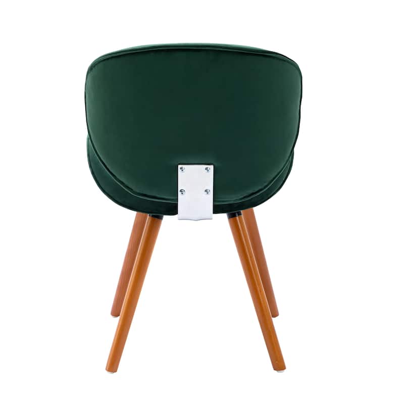 Porthos Home Vigo Dining Chair, Velvet Seat & Back, Beechwood Legs