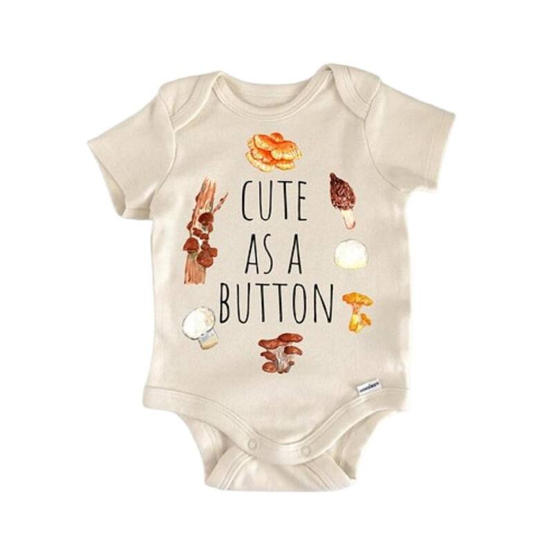Mushroom Fungi Forager - Baby Boy Girl Clothes Infant Bodysuit Funny Cute Newborn - Pink - 0-3M