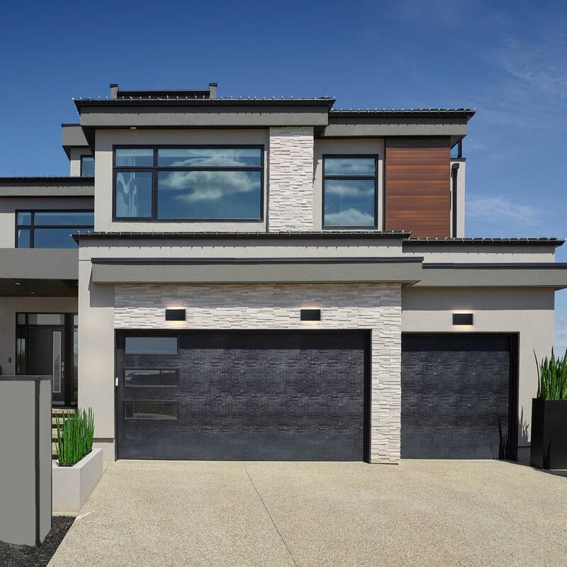 9.8"W Outdoor Rectangular Integrated LED Wall Sconce - 4.5-in H x 9.8-in W x 1.8-in D