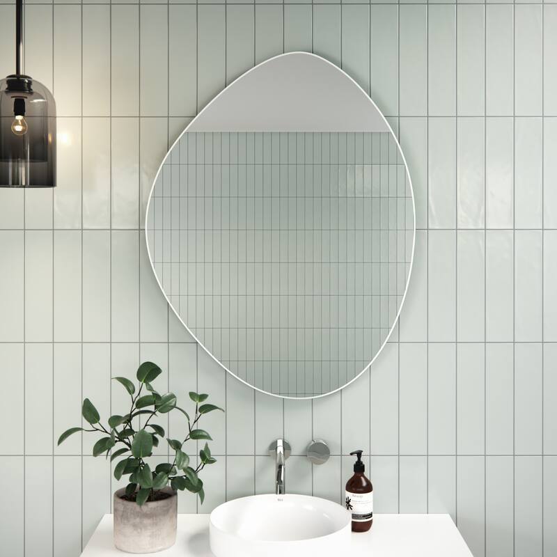 Starla 28 in. x 36 in. Pebble Mirror