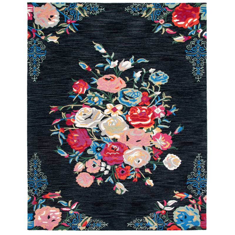 SAFAVIEH Handmade Blossom Miral Country Floral Wool Rug