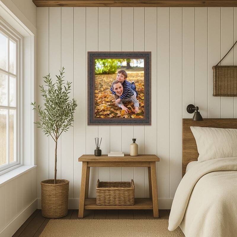 Attic Aged Picture Frame, Photo Frame