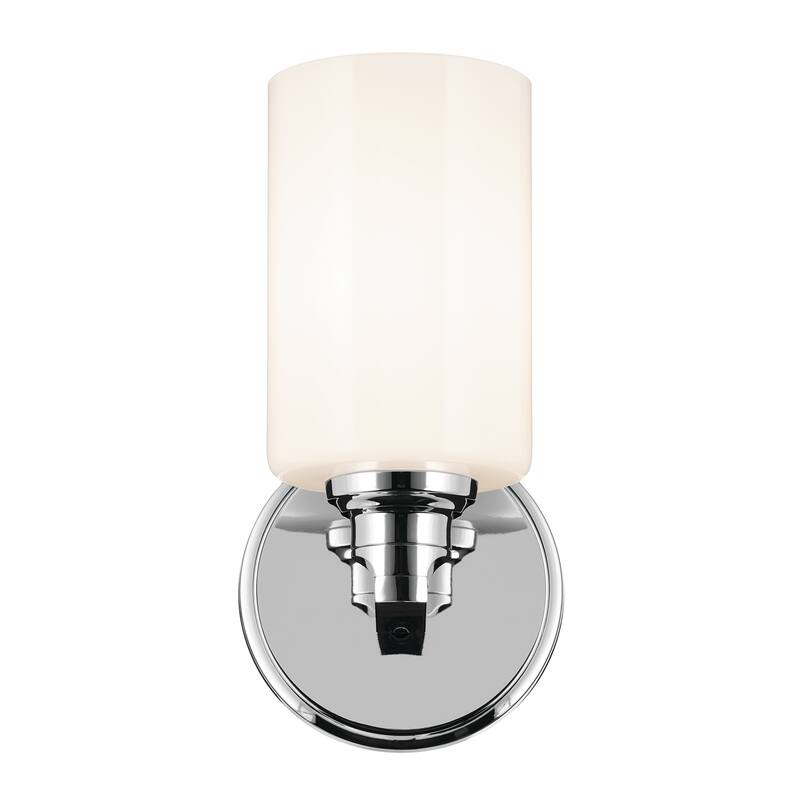 Kichler Lighting Gioe 9.5" 1-Light Wall Sconce with Opal Glass in Chrome