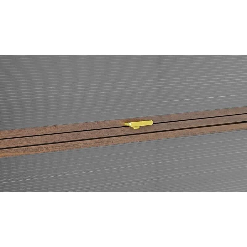 44" Tall Metal 3 Flip Doors Cabinet, with Ample Storage Space for Bedroom, Office, Living Room, Hallway, Entryway