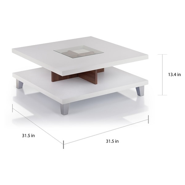 Low profile discount glass coffee table