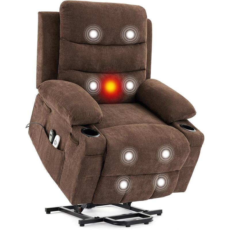 Oversized Electric Power Lift Recliner Chair, Recliners for Elderly With Heat and Massage
