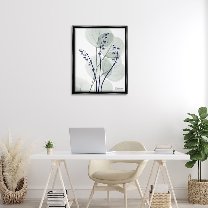 Stupell Serene Modern Eucalyptus Framed Floater Canvas Wall Art Design By Albert Koetsier